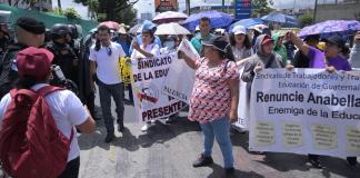 Un Juzgado de Trabajo de Jutiapa ordenó al STEG de Joviel Acevedo cesar la suspensión indebida de clases en el departamento. Foto La Hora: Fabricio Alonzo