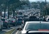 Usuarios reportan alta carga vehicular en varias zonas de la capital
