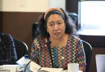 La viceministra de Desarrollo Social, Bertha Zapeta, en una citación en el Congreso de la República. Foto: Congreso de la República