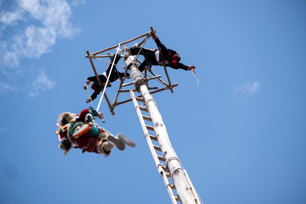Palo volador. Foto La Hora: Fabricio Alonzo 