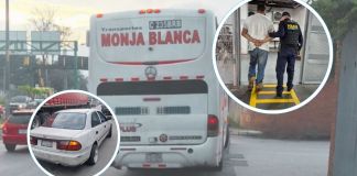 Pelea de tránsito resulta en disparos entre autobús y taxi pirata en ruta al Atlántico