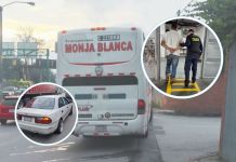 Pelea de tránsito resulta en disparos entre autobús y taxi pirata en ruta al Atlántico Pelea de tránsito resulta en disparos entre autobús y taxi pirata en ruta al Atlántico