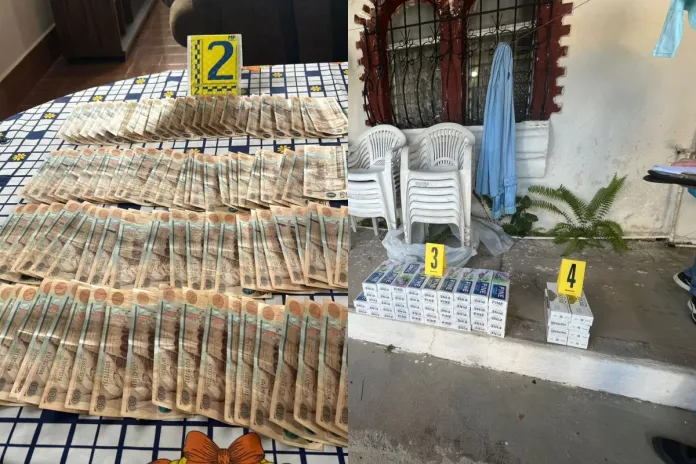 60 mil quetzales en efectivo y cigarros de presunto contrabando localizados en Peten 60 mil quetzales en efectivo y cigarros de presunto contrabando localizados en Peten