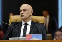Fotografía cedida por el Supremo Tribunal Federal de Brasil que muestra al juez brasileño de la Corte Suprema, Alexandre de Moraes. Foto La Hora: EFE
