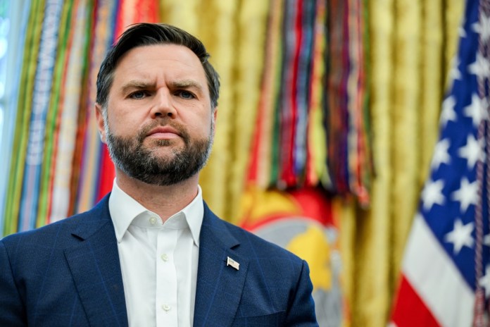 Imagen de archivo del vicepresidente de EE.UU. J.D. Vance. Foto La Hora: EFE