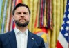 Imagen de archivo del vicepresidente de EE.UU. J.D. Vance. Foto La Hora: EFE