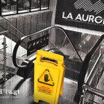 Gradas eléctricas del AILA presentan fallas tras reciente instalación, según denuncias de usuarios. Arte La Hora: Alejandro Ramírez