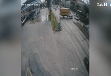 El accidente de tránsito se registró en el kilómetro 10.5 de la ruta al Atlántico. Foto La Hora: Captura de Pantalla.
