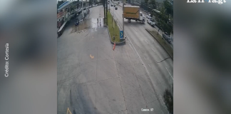 El accidente de tránsito se registró en el kilómetro 10.5 de la ruta al Atlántico. Foto La Hora: Captura de Pantalla.