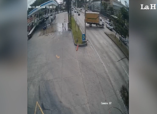 El accidente de tránsito se registró en el kilómetro 10.5 de la ruta al Atlántico. Foto La Hora: Captura de Pantalla.