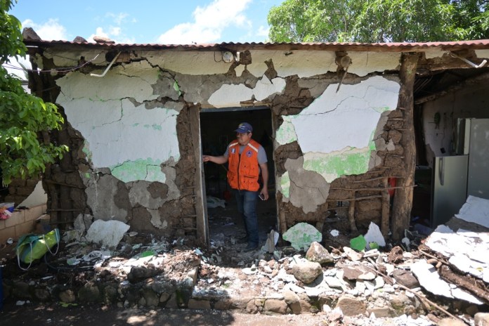 Afectaciones en una vivienda en el departamento de Jutiapa del miércoles 30 de julio
