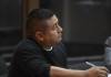 Ángel Sajbochol, exagente de PNC, espera conocer si debe enfrentar juicio por el caso Itzapa. Foto La Hora: Fabricio Alonzo