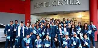 Atletas guatemaltecos que participaron en los II Juegos Panamericanos Junior. Foto La Hora: COG