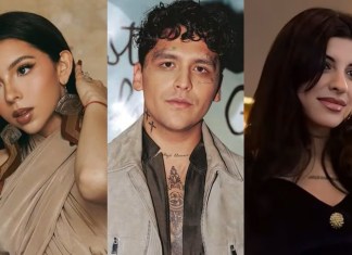 Ángela Aguilar, Christian Nodal y Cazzu