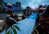 La bandera nacional de Guatemala durante la celebración de las fiestas patrias del 2022. Foto La Hora: Facebook Alejandro Giammattei.