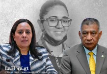 Fuentes aseguran que la jueza Carol Berganza se habría reunido con el magistrado Luis Corado a días de la audiencia por caso Melisa Palacios. Arte La Hora: Alejandro Ramírez