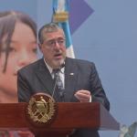 Presidente Bernardo Arévalo en conferencia de prensa