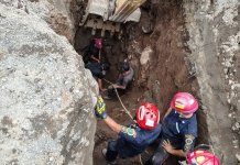 Persona queda soterrada en Coatepeque como resultado de un accidente laboral