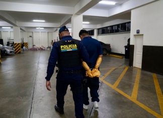 Alias "Tavo" presunto pandillero responsable de crimen contra dos hermanos en Villa Nueva. Foto La Hora: PNC