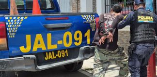 Capturan a alias “Pato” tras presunto asalto a un camión en Jalapa. Foto La Hora: PNC