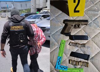 Capturan a alias huevo presunto miembro del Barrio 18 en Santa Catarina Pinula. Foto La Hora: PNC