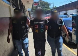 Capturan al presunto responsable de la muerte de un hondureño en Escuintla. Foto la Hora: PNC