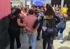 Una de las capturas, a quien PNC identificó como Ingrid Karina Morales Toscano, de 40 años. Foto La Hora: PNC.