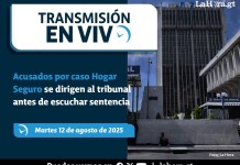 En vivo: Acusados por caso Hogar Seguro se dirigen por última vez al tribunal antes de escuchar sentencia En vivo: Acusados por caso Hogar Seguro se dirigen por última vez al tribunal antes de escuchar sentencia. Foto La Hora.