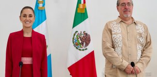 Claudia Sheinbaum y Bernardo Arévalo