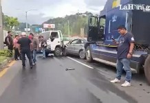 Colisión múltiple en ruta CA-9 bloquea el paso por completo con dirección a la capital