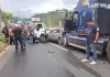 Colisión múltiple en ruta CA-9 bloquea el paso por completo con dirección a la capital