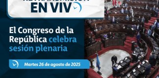 El Congreso de la República celebra sesión plenaria este martes 26 de agosto. Foto La Hora: Congreso.