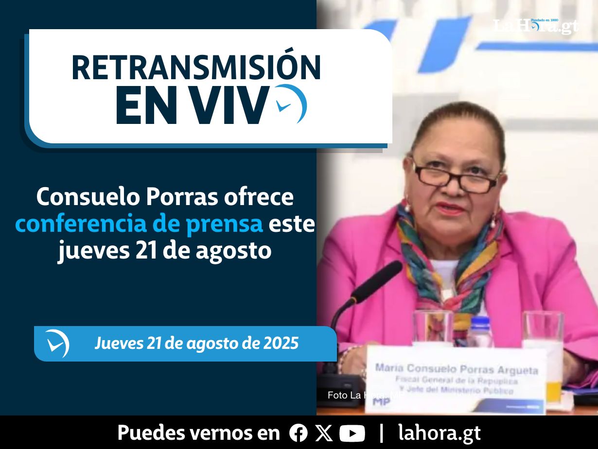 Retransmisión: Consuelo Porras ofrece conferencia de prensa este jueves 21 de agosto