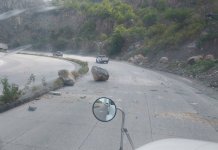 CIV confirma inicio de trabajos en ruta al Atlántico tras derrumbe Desprendimiento de rocas