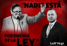 “Nadie por encima de la ley” “Nadie por encima de la ley”. Foto La Hora: MP- Gobernación- Congreso.