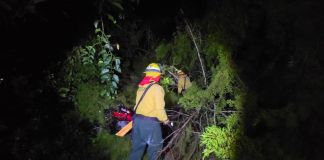 Emergencia por lluvia atendida por conred. Foto La Hora: Conred