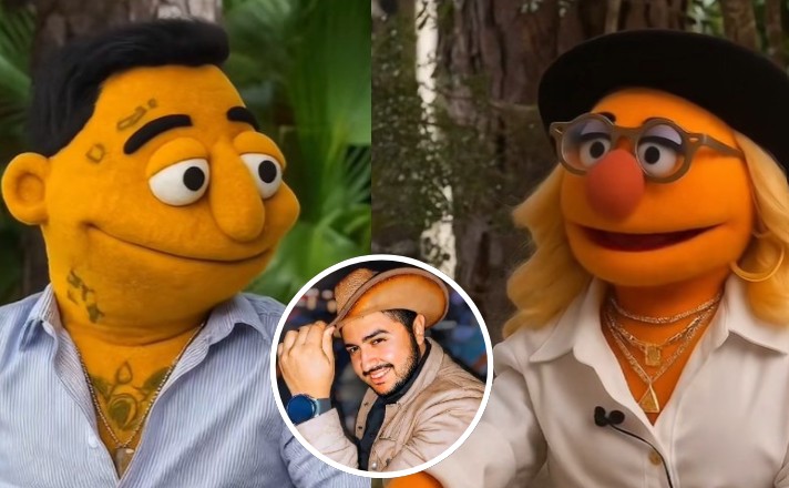 Guatemalteco recrea entrevista de Christian Nodal con IA al estilo Muppets y Los Simpson