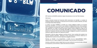 DGT sanciona con Q15 mil a extraurbano por circular sin seguro tras accidente en San Pedro Ayampuc