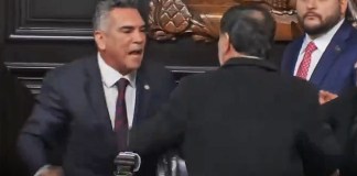FOTO PELEA SENADO