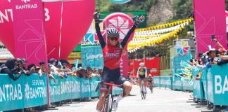 La colombiana Karen Villamizar se lleva la primera etapa de la Vuelta Femenina 2025. Foto La Hora: Federación de Ciclismo.