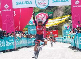 La colombiana Karen Villamizar se lleva la primera etapa de la Vuelta Femenina 2025. Foto La Hora: Federación de Ciclismo.