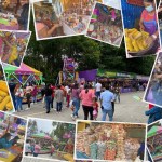 La feria que se realiza en el Hipódromo del Norte, zona 2 de la Ciudad Capital reúne a miles de visitantes en un corredor cultural lleno de juegos mecánicos, gastronomía típica y expresiones artísticas. Foto La Hora: José Orozco- Diseño Roberto Altán.
