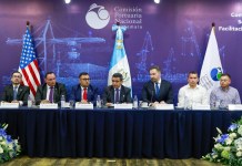 Gobierno recibe a la Guardiacostera de EE. UU. para inspección y evaluación de puertos del país.