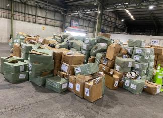 La Superintendencia de Administración Tributaria (SAT) informó sobre el decomiso de tenis valorados en Q255 mil. Foto La Hora: SAT