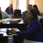 Paola Pimentel es una de las fiscales perseguidas politícamente por el MP, según organizaciones de Derechos Humanos. Foto La Hora: Diego España.