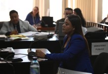 Paola Pimentel es una de las fiscales perseguidas politícamente por el MP, según organizaciones de Derechos Humanos. Foto La Hora: Diego España.