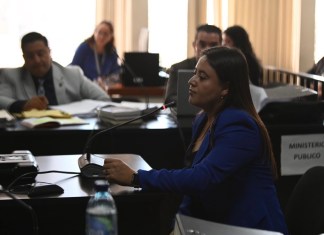 Paola Pimentel es una de las fiscales perseguidas politícamente por el MP, según organizaciones de Derechos Humanos. Foto La Hora: Diego España.