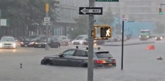 Inundaciones azotan el Atlántico Medio y el noreste de Estados Unidos. Foto La Hora: captura.