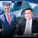 Alcaldes de San Juan Sacatepéquez y Mixco, Juan Carlos Pellecer y Netro Bran, respectivamente
