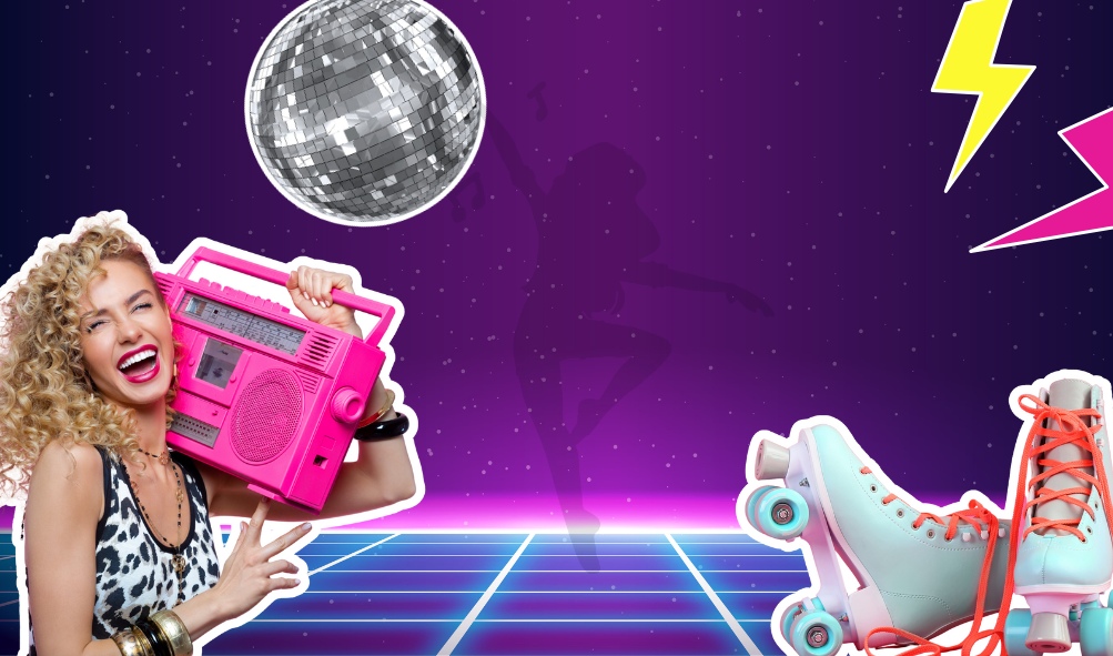 Vuelven los 80: pista de patinaje y experiencia que te transporta en el tiempo
